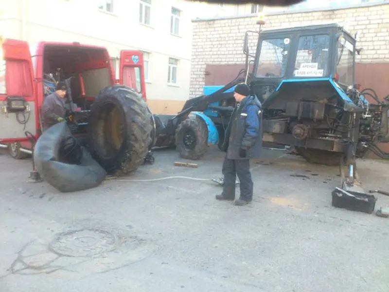 Грузовой мобильный шиномонтаж